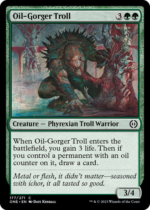 Image for Oil-Gorger Troll (177) (ONE) - Magic: The Gathering