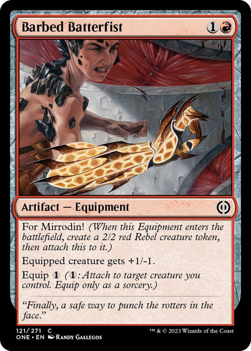 Image for Barbed Batterfist (121) (ONE) - Magic: The Gathering