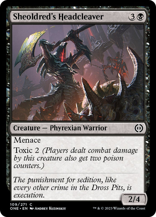 Image for Sheoldred's Headcleaver (109) (ONE) - Magic: The Gathering