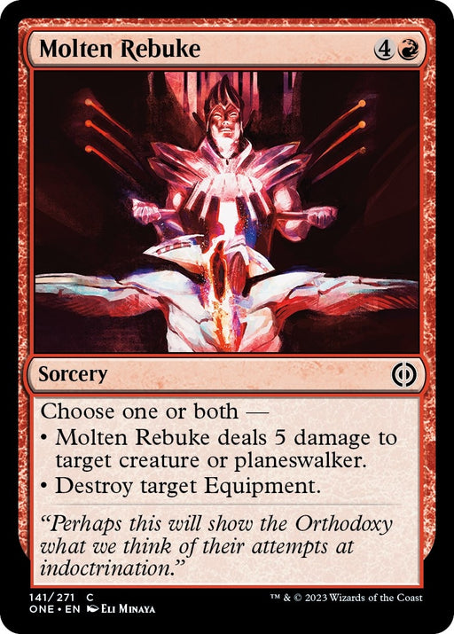 Image for Molten Rebuke (141) (ONE) - Magic: The Gathering