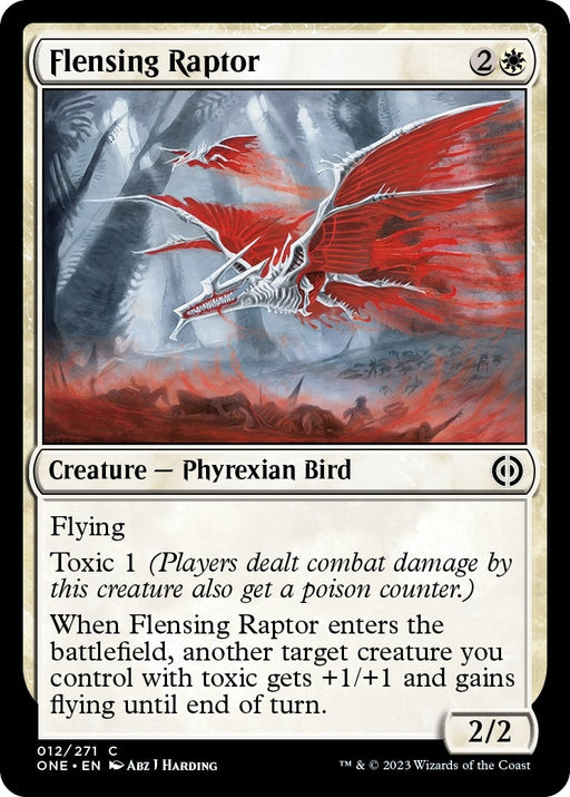 Image for Flensing Raptor (12) (ONE) - Magic: The Gathering