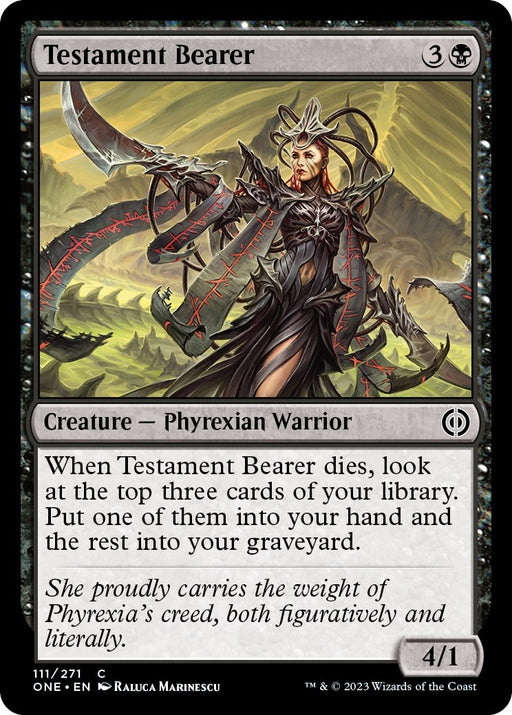 Image for Testament Bearer (111) (ONE) - Magic: The Gathering