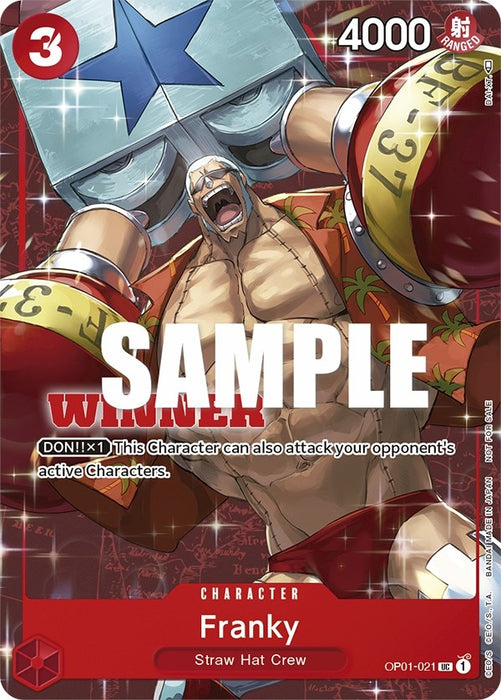 Franky (Tournament Pack Vol. 2) [Winner] (OP01-021) (OP-PR)