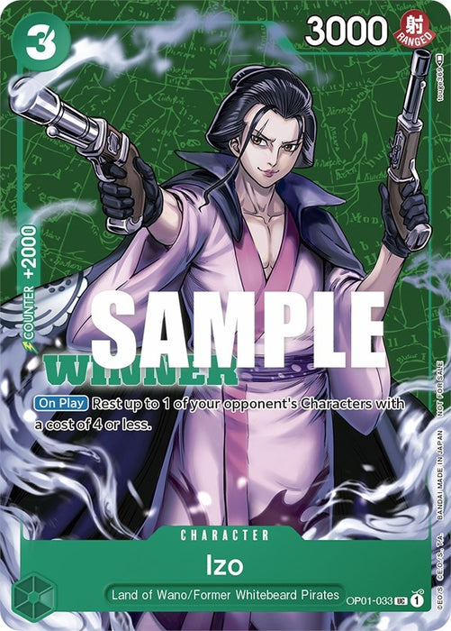 Image for Izo (Tournament Pack Vol. 2) [Winner] (OP01-033) (OP-PR) - One Piece Card Game