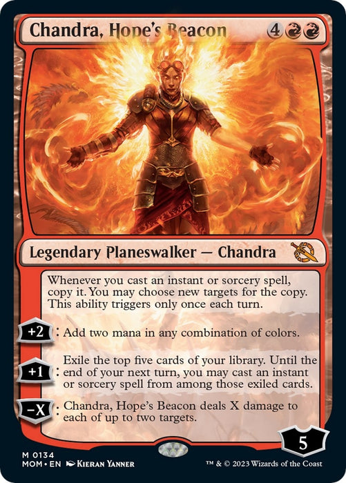 Image for Chandra, Hope's Beacon (134) (MOM) - Magic: The Gathering