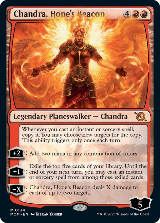 Image for Chandra, Hope's Beacon (134) (MOM) - Magic: The Gathering