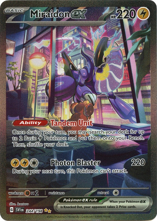 Image for Miraidon ex (244/198) (SVI) - Pokemon