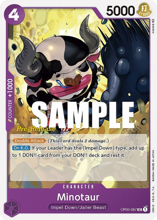 Image for Minotaur (OP02-087) (OP02 PRE) - One Piece Card Game