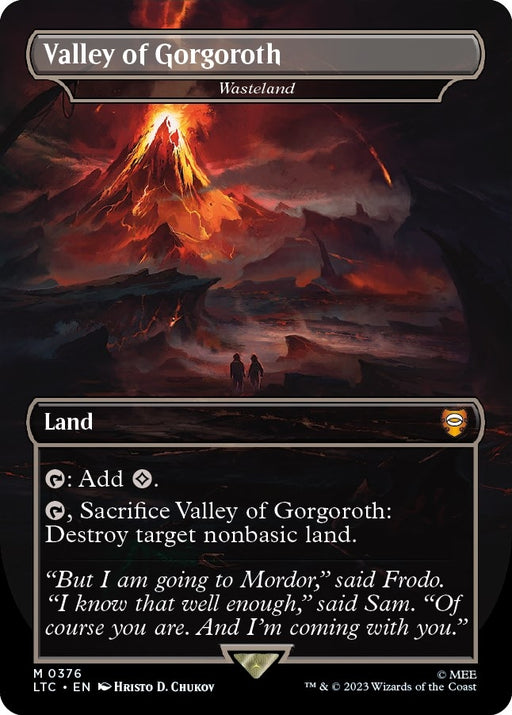 Image for Valley of Gorgoroth - Wasteland (376) (LTC) - Magic: The Gathering