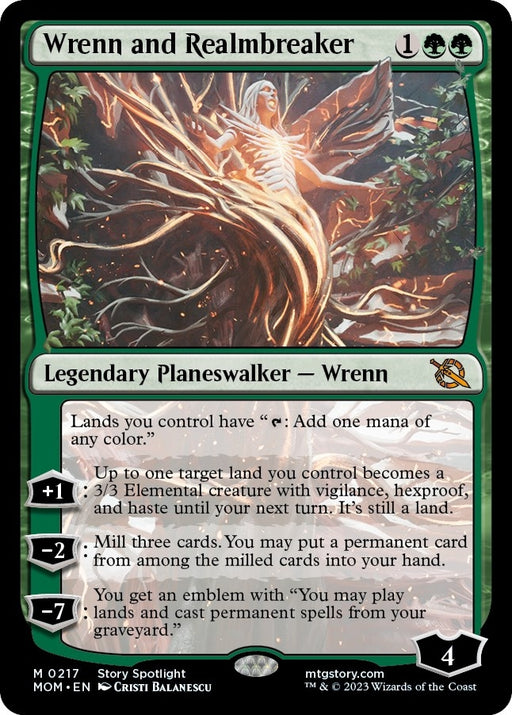 Image for Wrenn and Realmbreaker (217) (MOM) - Magic: The Gathering