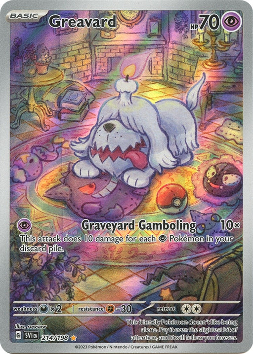 Image for Greavard (214/198) (SVI) - Pokemon