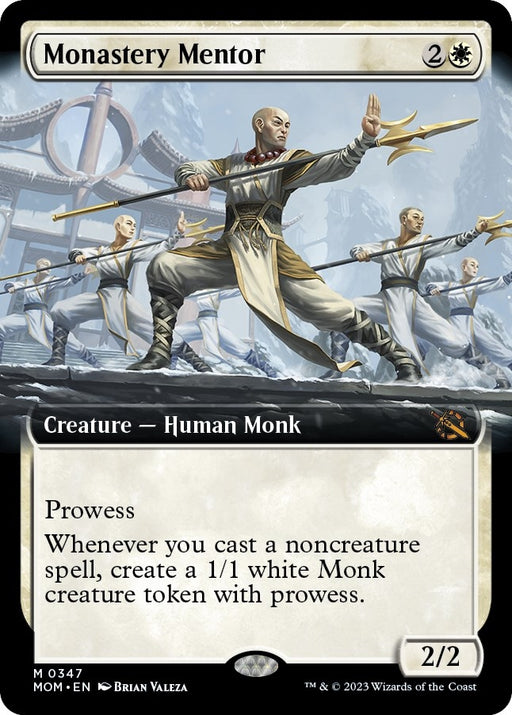 Image for Monastery Mentor (Extended Art) (347) (MOM) - Magic: The Gathering