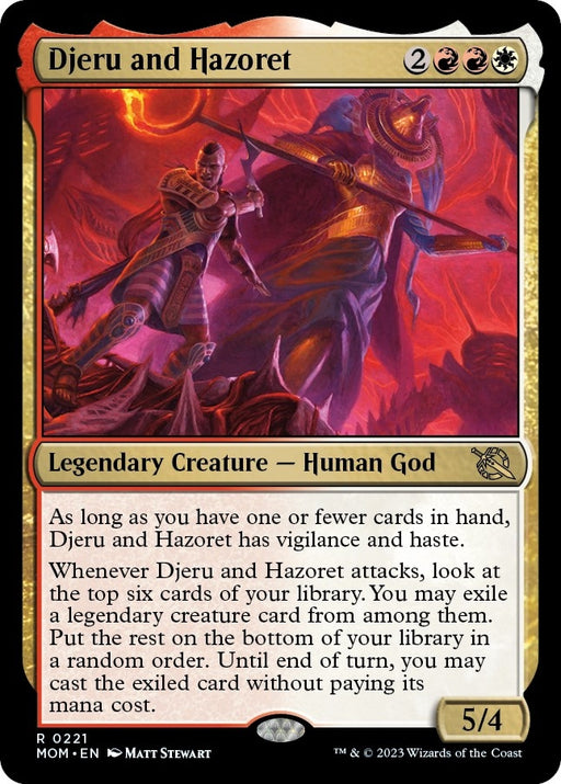 Image for Djeru and Hazoret (221) (MOM) - Magic: The Gathering