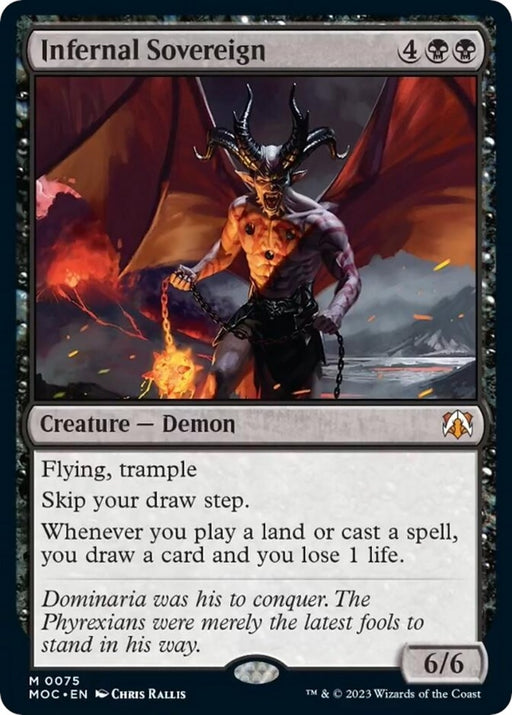 Image for Infernal Sovereign (75) (MOC) - Magic: The Gathering