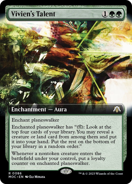 Image for Vivien's Talent (Extended Art) (86) (MOC) - Magic: The Gathering