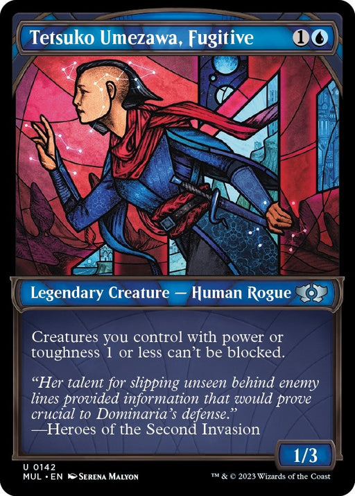 Image for Tetsuko Umezawa, Fugitive (Halo Foil) (142) (MUL) - Magic: The Gathering