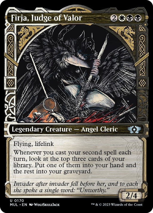 Image for Firja, Judge of Valor (Halo Foil) (170) (MUL) - Magic: The Gathering
