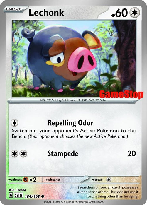 Lechonk - 154/198 (GameStop Promo) (154/198) (MCAP)