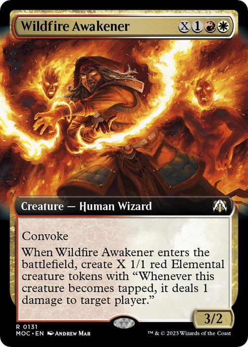 Image for Wildfire Awakener (Extended Art) (131) (MOC) - Magic: The Gathering