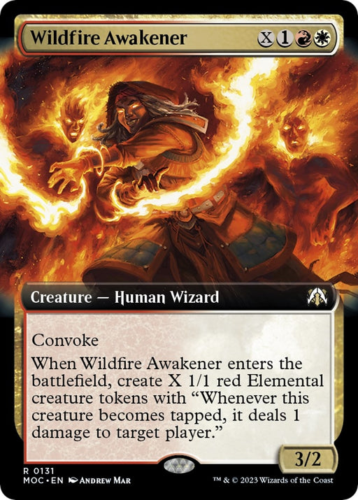 Image for Wildfire Awakener (Extended Art) (131) (MOC) - Magic: The Gathering