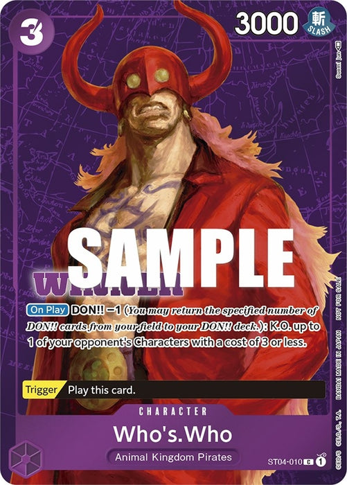 Who's.Who (Tournament Pack Vol. 3) [Winner] (ST04-010) (OP-PR)
