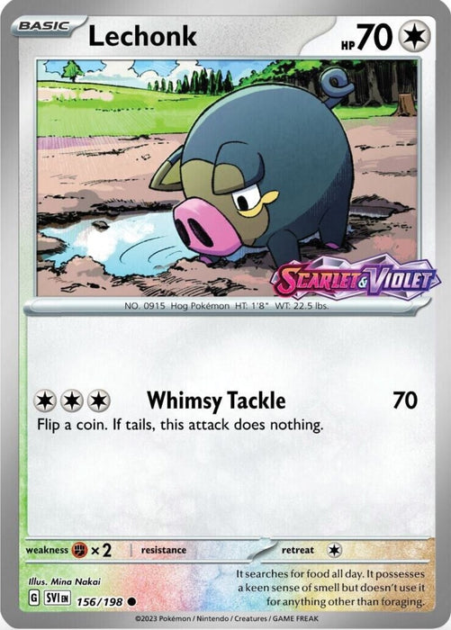 Lechonk - 156/198 (Best Buy Exclusive) (156/198) (MCAP)