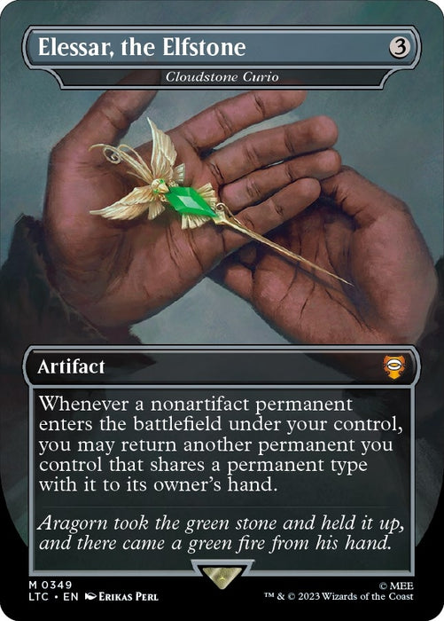 Elessar, the Elfstone - Cloudstone Curio (Borderless) (349) (LTC)
