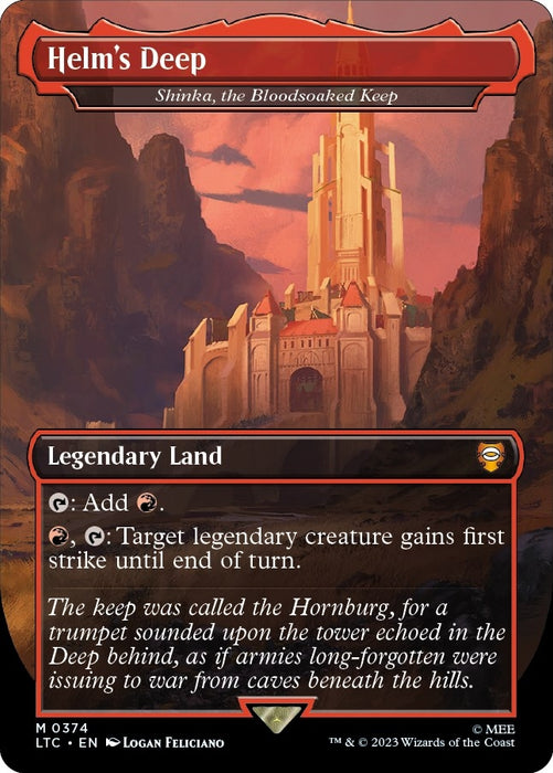 Image for Helm's Deep - Shinka, the Bloodsoaked Keep (374) (LTC) - Magic: The Gathering