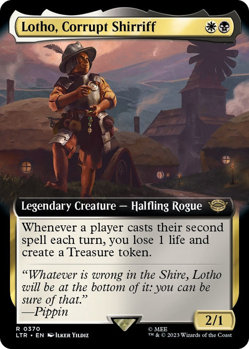 Lotho, Corrupt Shirriff (Extended Art) (370) (LTR)