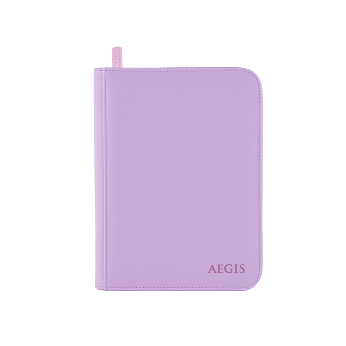 Aegis: 4-Pocket Diamond-Zip Binder (Spring Pastel - Peony)
