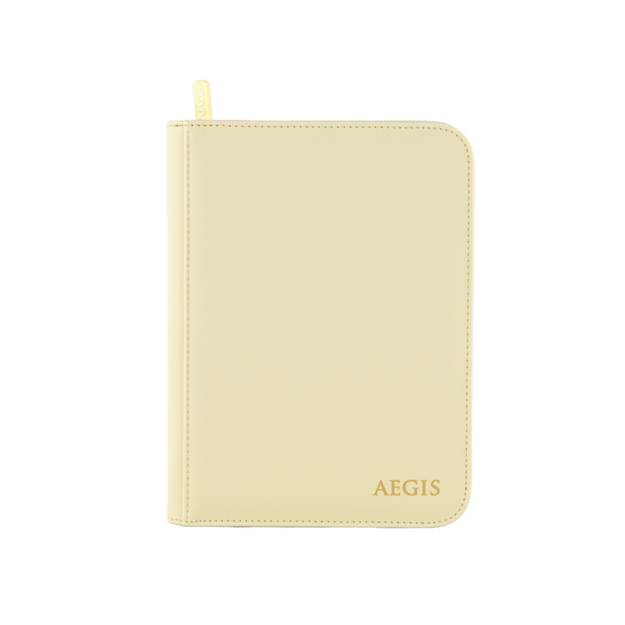 Aegis: 4-Pocket Diamond-Zip Binder (Spring Pastel - Primrose)