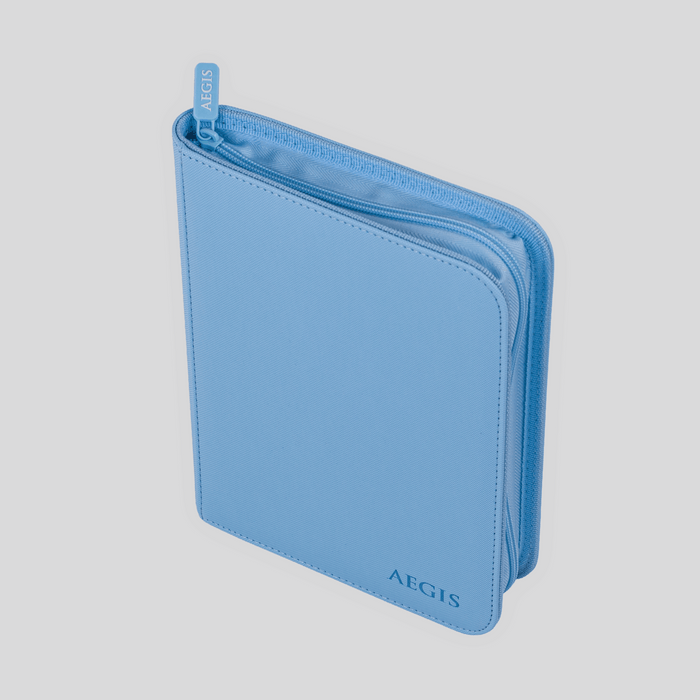 Aegis: 4-Pocket Diamond-Zip Binder (Spring Pastel - Bluebell)