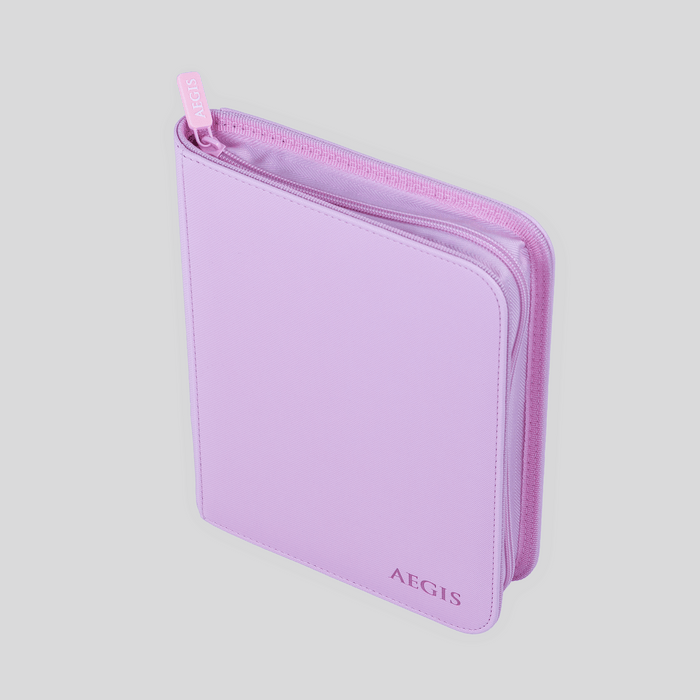 Aegis: 4-Pocket Diamond-Zip Binder (Spring Pastel - Peony)