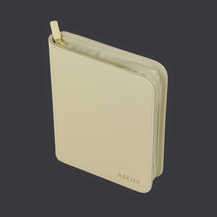 Aegis: 4-Pocket Diamond-Zip Binder (Spring Pastel - Primrose)