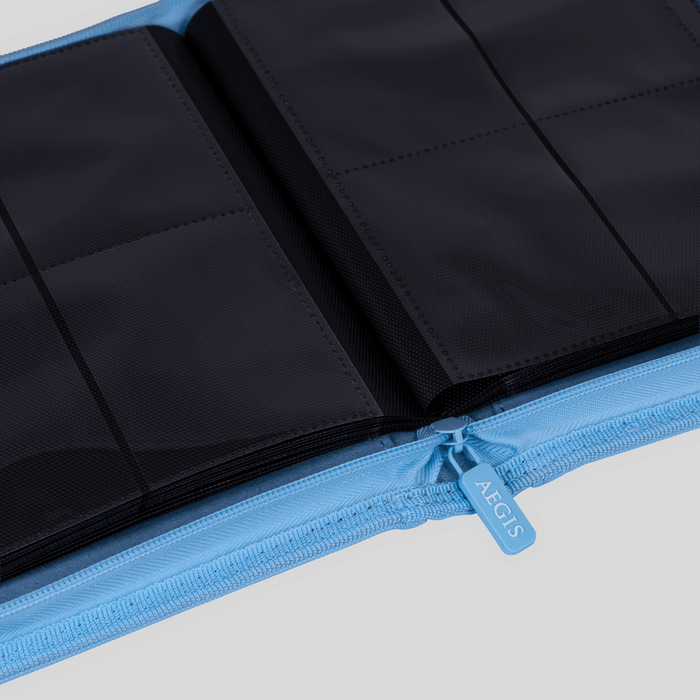 Aegis: 4-Pocket Diamond-Zip Binder (Spring Pastel - Bluebell)
