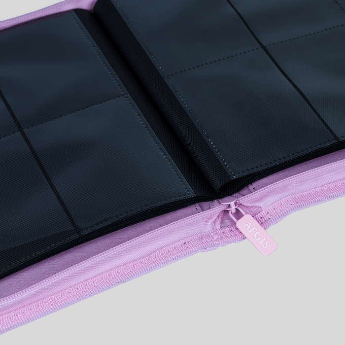 Aegis: 4-Pocket Diamond-Zip Binder (Spring Pastel - Peony)