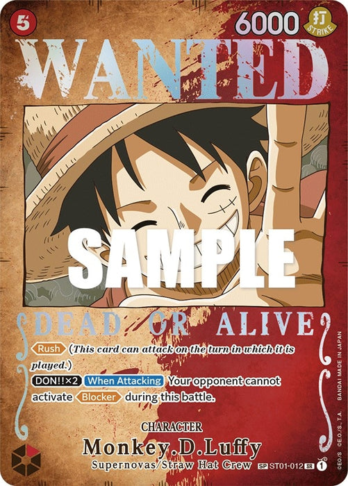 Monkey.D.Luffy (Wanted Poster) (ST01-012) (OP03)