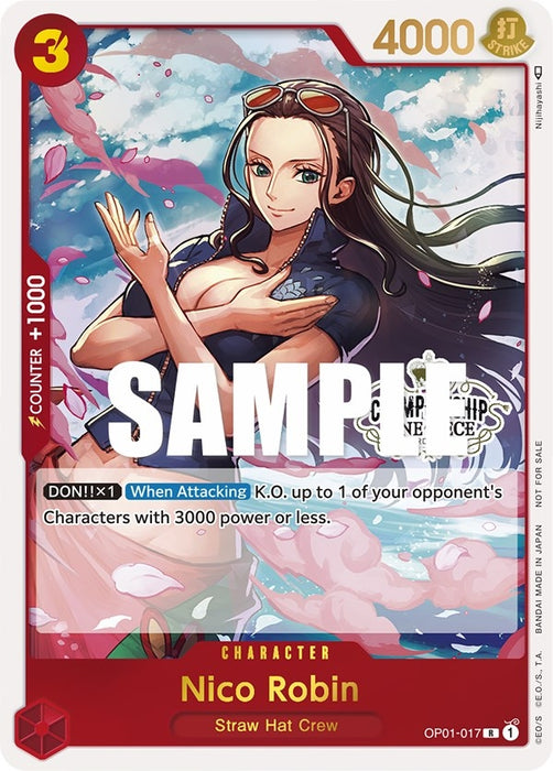 Nico Robin (Store Championship Participation Pack) (OP01-017) (OP-PR)