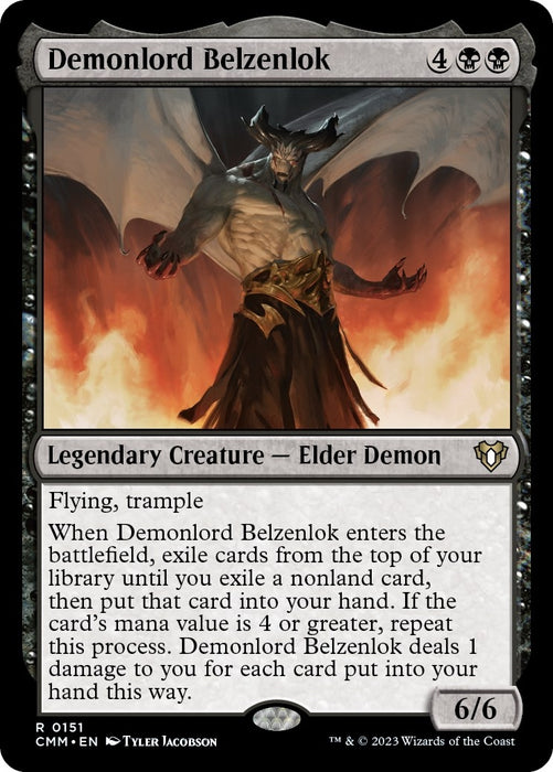 Image for Demonlord Belzenlok (151) (CMM) - Magic: The Gathering