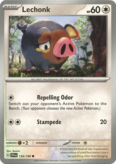 Lechonk - 154/198 (Holo) (154/198) (PR)