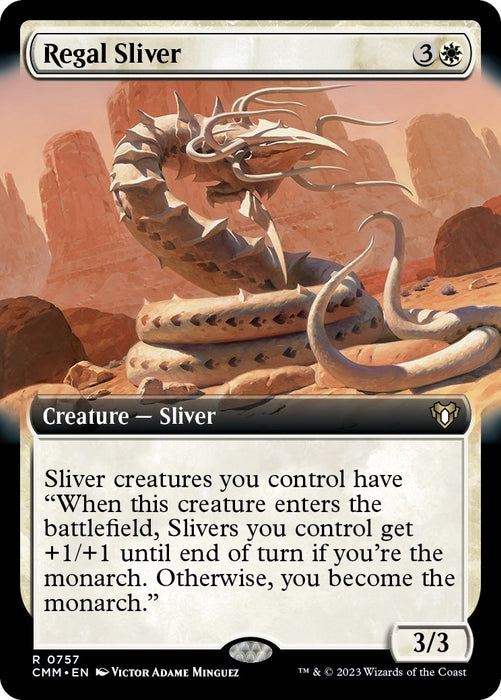 Image for Regal Sliver (Extended Art) (757) (CMM) - Magic: The Gathering
