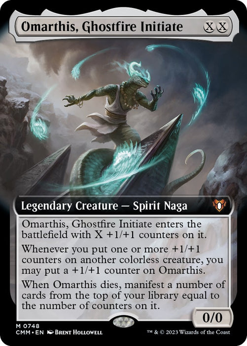 Image for Omarthis, Ghostfire Initiate (Extended Art) (748) (CMM) - Magic: The Gathering