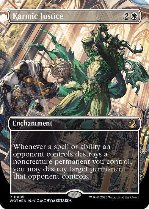 Karmic Justice (Anime Borderless) (Confetti Foil) (85) (WOT)
