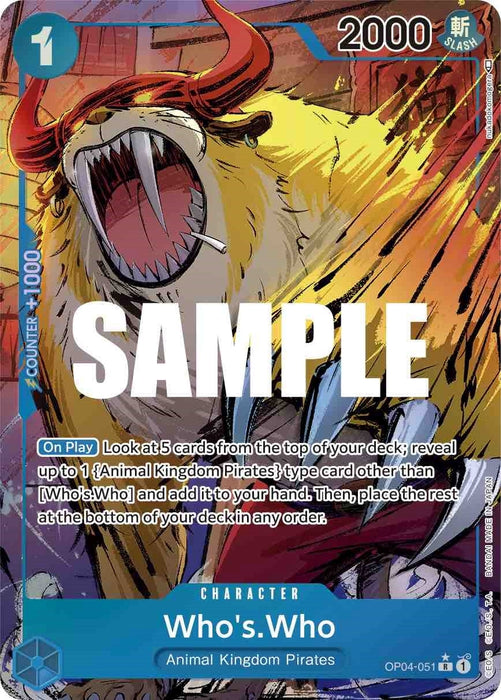Who's.Who (Alternate Art) (OP04-051) (OP04)