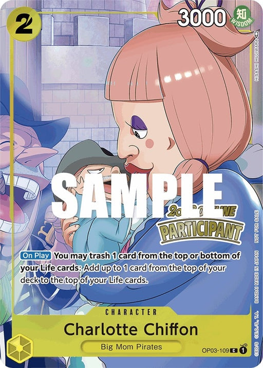 Image for Charlotte Chiffon (Offline Regional 2023) [Participant] (OP03-109) (OP-PR) - One Piece Card Game