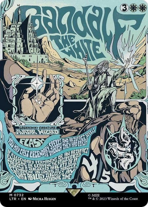 Gandalf the White (Borderless Poster) (732) (LTR)