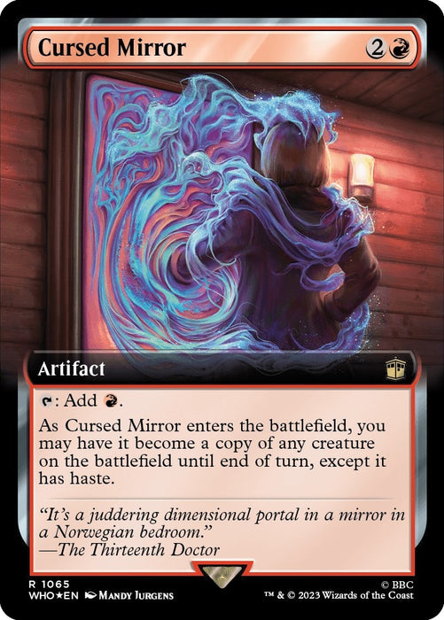 Cursed Mirror (Extended Art) (Surge Foil) (1065) (WHO)