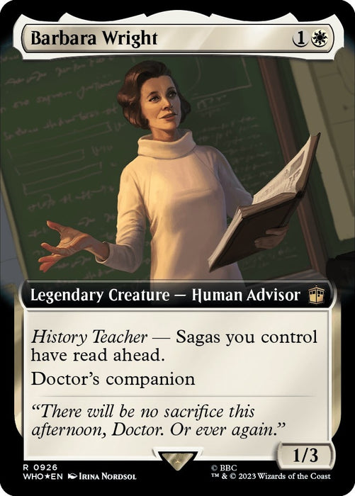 Barbara Wright (Extended Art) (Surge Foil) (926) (WHO)