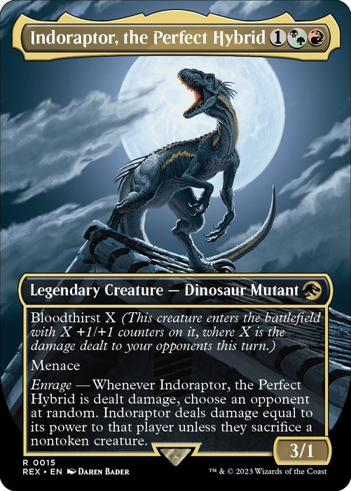 Indoraptor, the Perfect Hybrid (Borderless) (15) (REX)