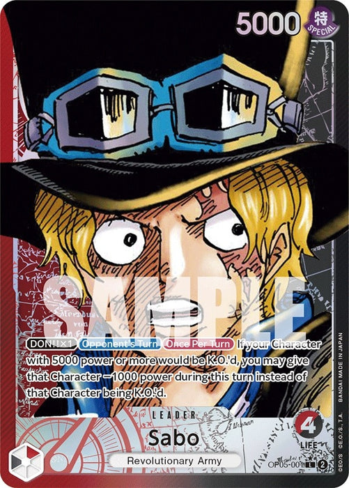 Sabo (001) (Alternate Art) (OP05-001) (OP05)